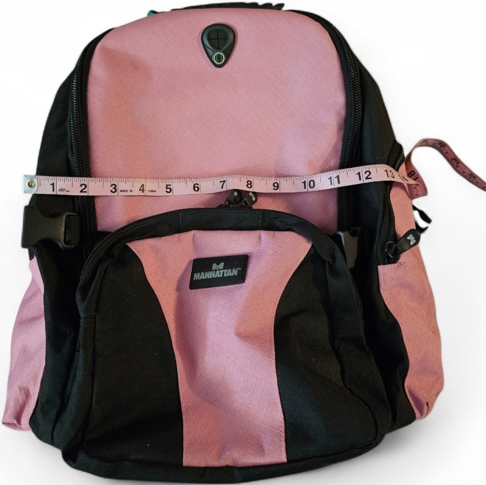 Y2K Manhattan Pink/Black Large Backpack - Picture 12 of 16